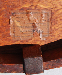 Stickley Brothers paper label located on the underside of  the table top.